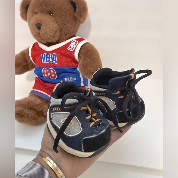 Build-A-Bear Stuffed Animal wearing matching NBA Jersey, Shorts and Sketchers - Picture 16 of 16
